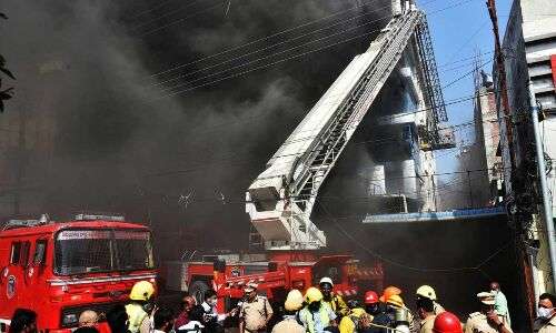 Major fire in Secunderabad