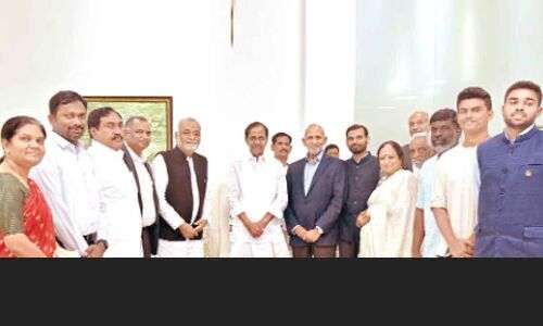 Ramachandra Mission agents fulfill CM KCR