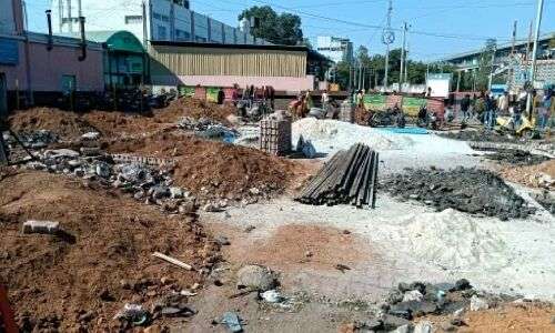 Upgradation of Secunderabad Railway Station: Archeological site oeuvre for impermanent booking business office, RPF business office on