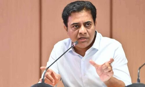  Minister KTR contacts Union Minister outlining the dangers of securing International Data Embassies in a solitary place