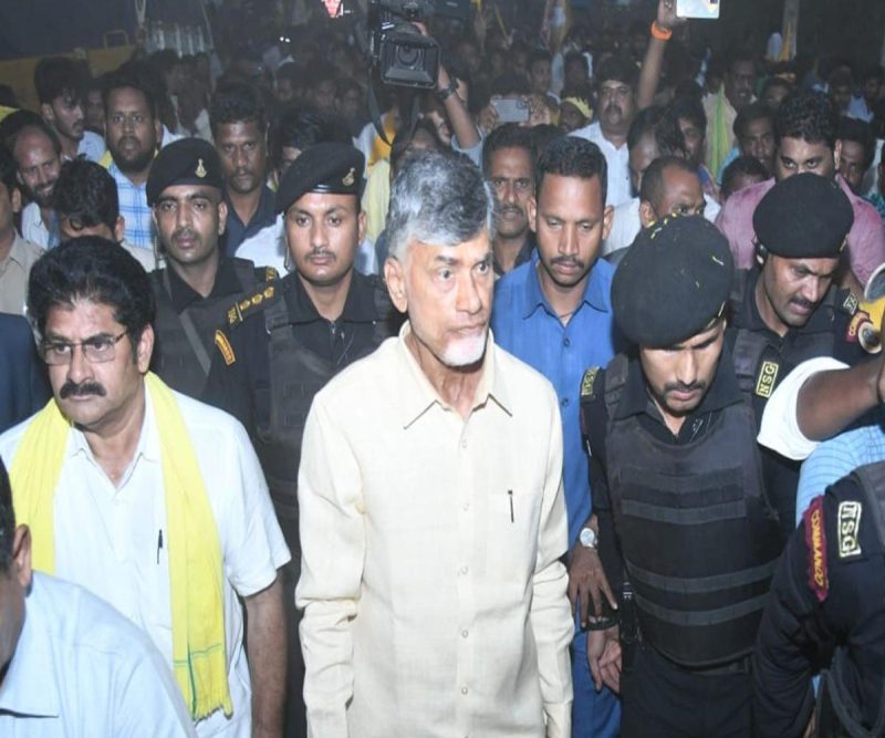 Naidu visited police while mosting likely to Andhra roadshow, strolls 7 kilometres to get to occasion
