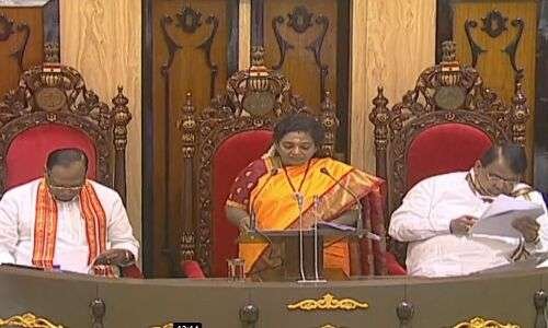  Telangana Assembly Budget session: Governor addresses residence, claims govt. helping development