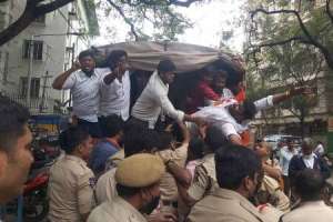 ABVP Demands Judicial Investigation into TSPSC Leak in Hyderabad