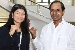 "Celebrating a year of praise for CM KCR on the release of Nithat Jarin report"
