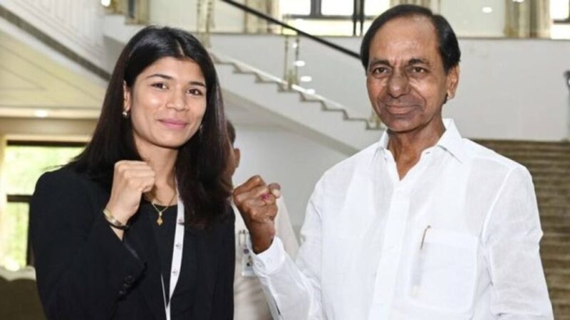 "Celebrating a year of praise for CM KCR on the release of Nithat Jarin report"