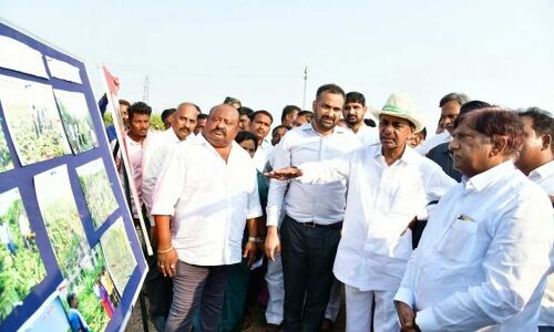 Chief Minister KCR holds meeting with farmers affected by heavy rainfall
