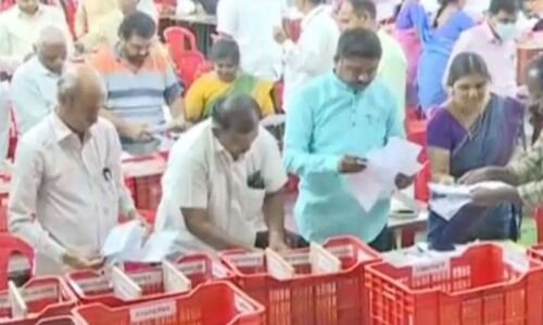  Counting of Votes Commences for MLC Election in Hyderabad-Mahbubnagar-Ranga Reddy-RR Teacher’s Constituency