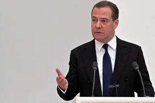 Former Russian President Medvedev Issues Warning Against the Use of All Weapons amidst Reports of a Ukrainian Counteroffensive