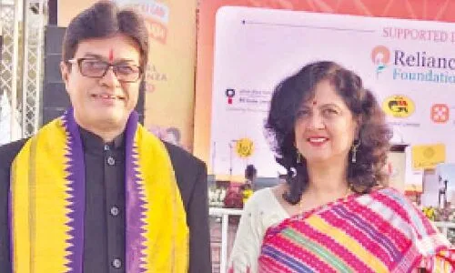 Hrushikesh and Sudipta from Berhampur showcase 'Berhampuri Patto' in Delhi with great success