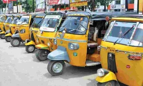 Hyderabad City auto drivers strong restless desire CM to upgrade auto fares