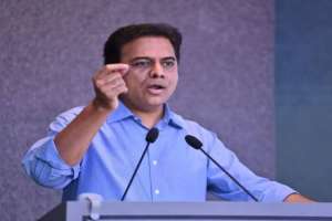 KTR announces elections will be held after that.