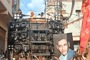 Raja Singh offers clarification on the display of Godse’s picture at Hyderabad Ram Navami rally