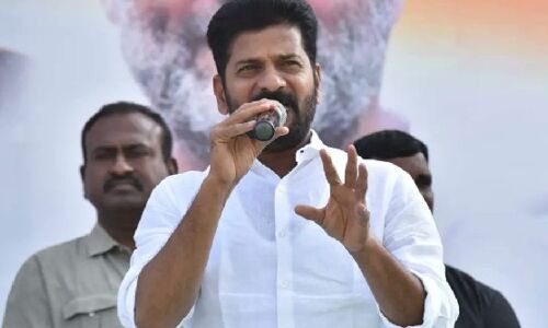 Revanth Reddy questions Bandi & Eatala on finely ground particles mafia