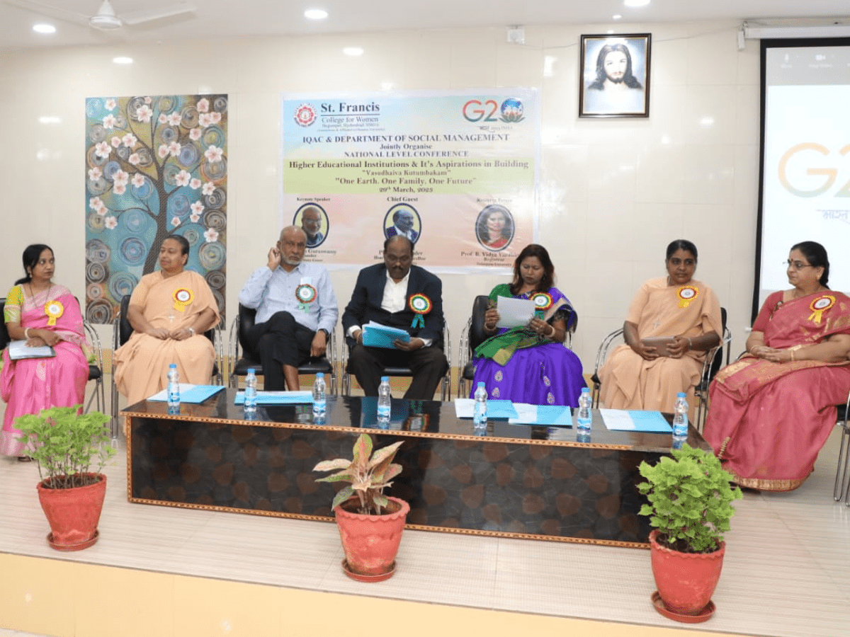 St Francis Hosts Initial Relating to a nation or country Meeting on G20 Summit meeting in Hyderabad
