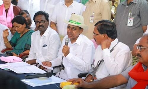 Telangana CM KCR announces Rs.200 crore relief fund for crop damages