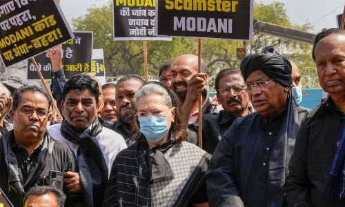 TMC, BRS, and SP Participate in Protest Called 'Black Monday' at Parliament
