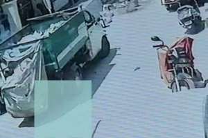 Tragic Incident in Telangana: Auto Crushes Toddler Captured on CCTV Footage