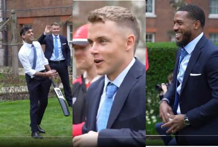 “UK Prime Minister Rishi Sunak Participates in Cricket Match with T20 World Cup 2022 Champions: Watch the Video”