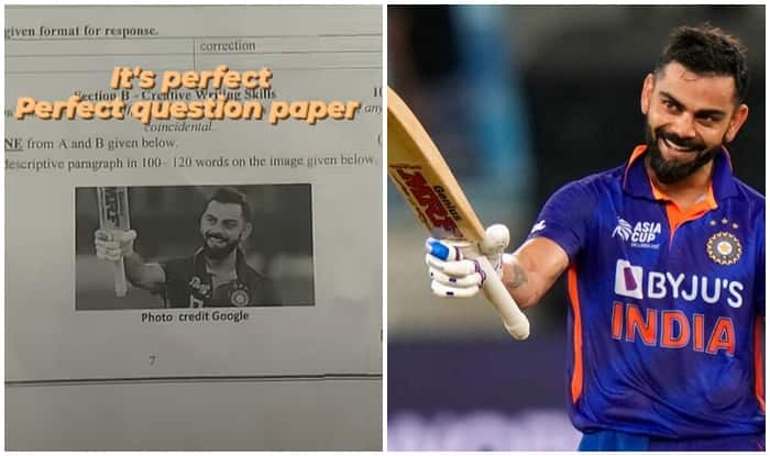 Viral Spread of Virat Kohli’s Image on Class 9 English Exam Paper