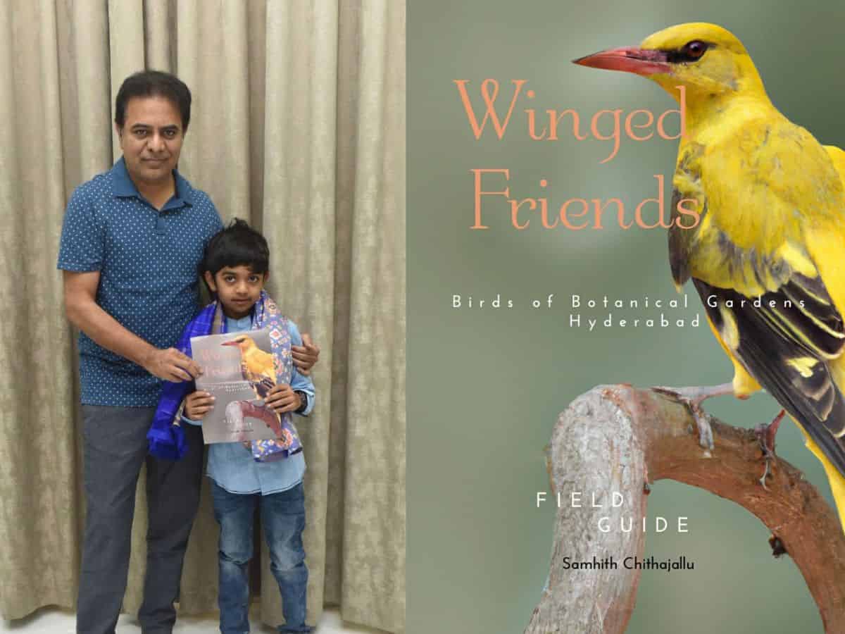 A 9-year-old in Hyderabad writes a book on birds found in the Botanical Gardens, and receives a response from KTR.