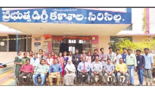 Agraharam College’s 7 projects from Sircilla chosen as winners in Jignasa competition