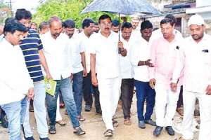 Agri Minister Singireddy Niranjan Reddy participates in Palle Nidra programme at Wanaparthy