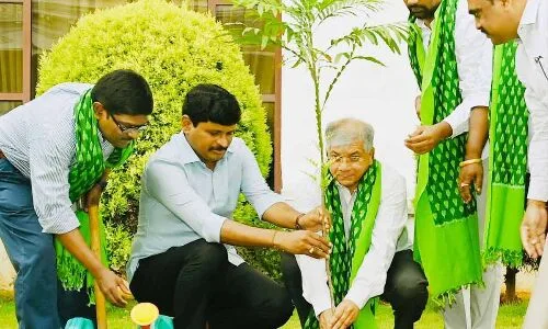 Ambedkar’s grandson in Hyderabad accepts Green India challenge