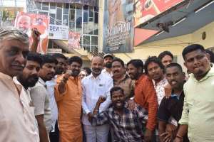 Bandi Sanjay, amidst SSC paper leak investigation, spotted watching a movie in Hyderabad.