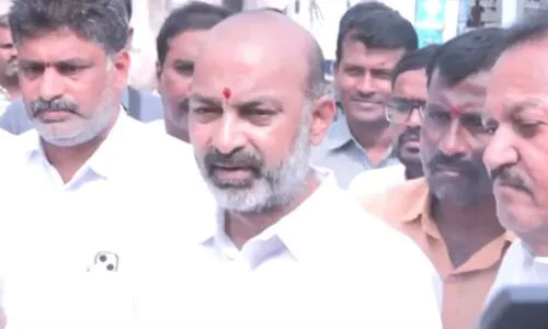 Bandi Sanjay urges for Rs. 1 lakh compensation to be granted to Group 1 aspirants.