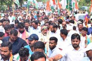 Bhatti Vikramarka pledges to establish Indiramma Rajyam during his Peddapalli march