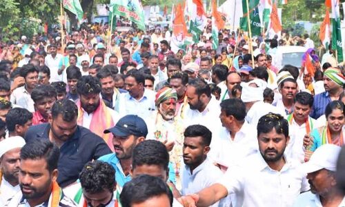 Bhatti Vikramarka pledges to establish Indiramma Rajyam during his Peddapalli march