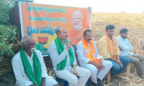 BJP Kisan Morcha advocates for organic farming and encourages the use of millets in agriculture.