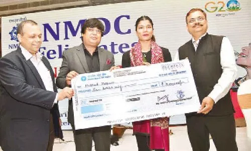 Boxing Champion Nikhat Zareen Honored by NMDC