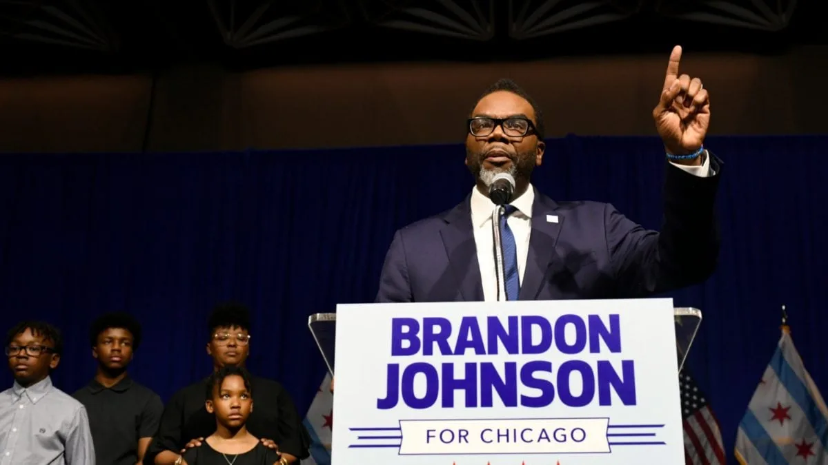Brandon Johnson, supported by the Chicago Teachers Union, emerges victorious in mayoral election, beating out Paul Vallas.
