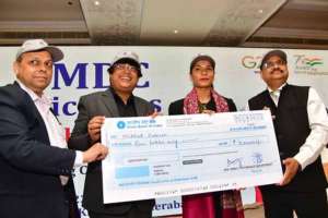 DGP and NMDC honor Nikhat Zareen in Hyderabad ceremony