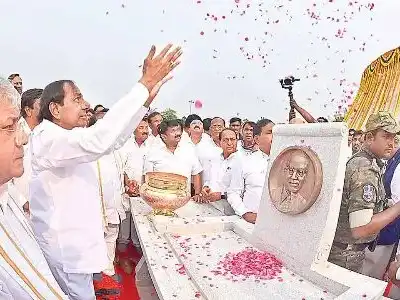 DR BR Ambedkar Honored by Prominent Leaders in Hyderabad