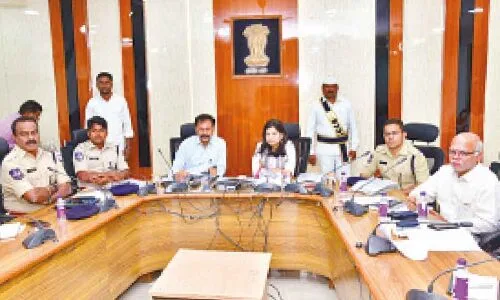 Exam Centers in Karimnagar Prohibit the Use of Cell Phones