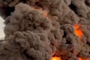 Fire Breaks Out at Crimea Fuel Depot, Ukrainian Towns Under Attack by Russian Forces