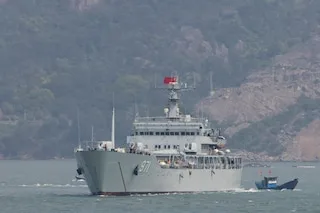Following China's War Games, a US Warship Navigates Through Taiwan Strait.