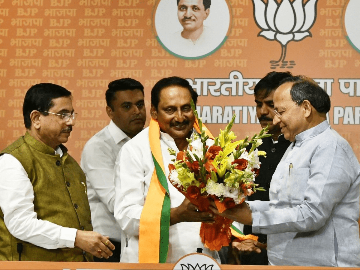 Former Andhra Pradesh Chief Minister Kiran Kumar Reddy Joins BJP and Criticizes Congress Leadership