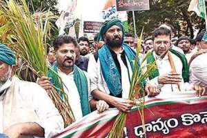 Four party committees formed by TPCC chief A Revanth Reddy to assess damage to farm fields in Hyderabad.