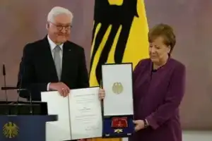 German Chancellor Angela Merkel Honoured With Highest Award as Tenure is Reflected Upon
