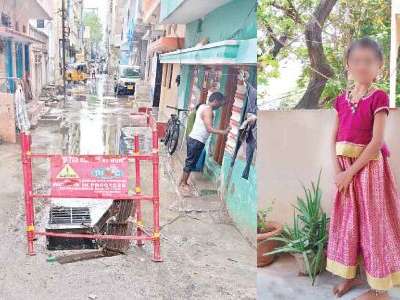 Girl in Hyderabad loses life in drain fall