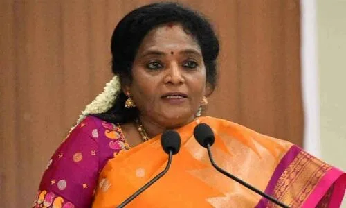 Governor Tamilisai expresses anger over exclusion from Ambedkar statue unveiling in Hyderabad