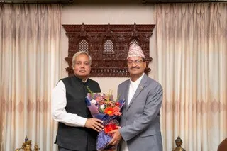 Indian Ambassador Meets with Newly Appointed Nepalese Foreign Minister Saud to Express Jaishankar’s Well Wishes in a Courtesy Visit