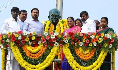 Jagadish Reddy highlights Dr Ambedkar’s significance as a symbol of knowledge and intelligence in Suryapet.