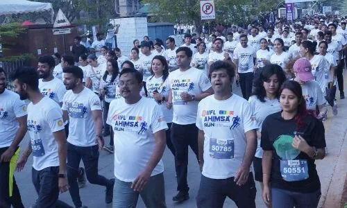 “Jito Ahimsa Run Draws Over 3,000 Runners in Hyderabad”