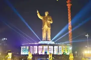 KCR to unveil iconic Ambedkar statue in Hyderabad today: A significant event for the city’s cultural heritage.