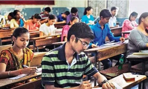 Large Number of Students Attend SSC Exams at Examination Centres in Telugu States