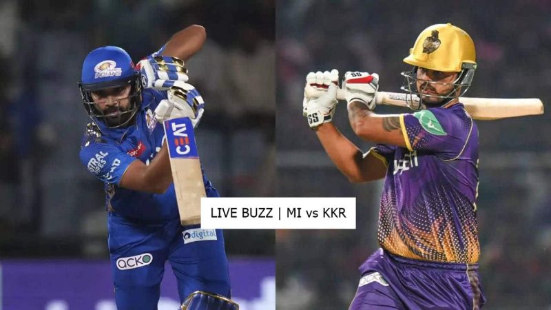 “Live IPL 2023 Score Updates: Rohit Sharma to Join Virat Kohli in Elite List During MI vs KKR Match”